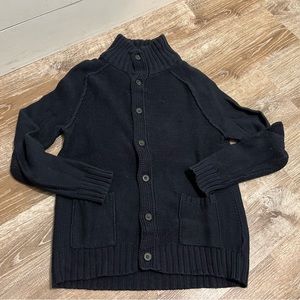 Vintage gap button down 100% cotton men’s sweater navy